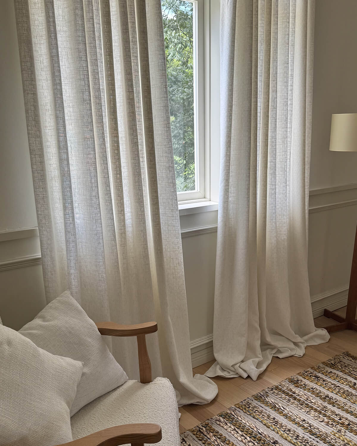Alma Linen Natural Texture Drape