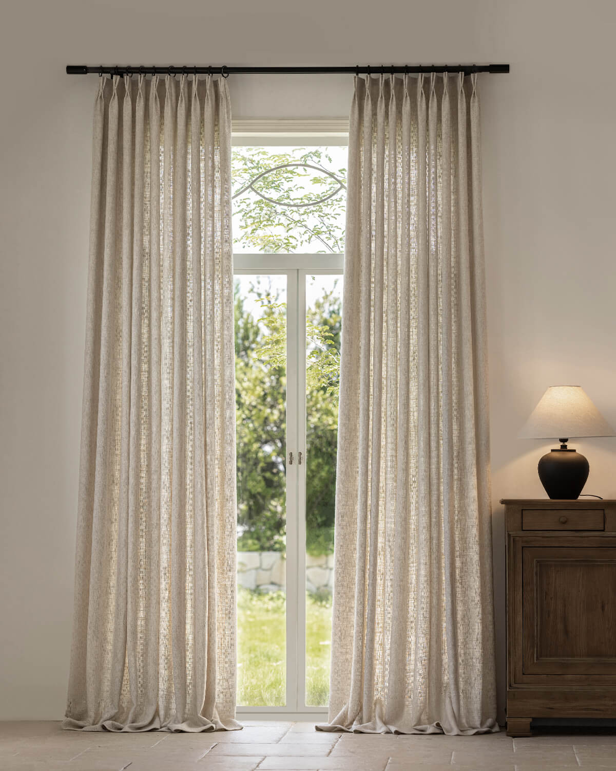 Alma Linen Natural Texture Drape