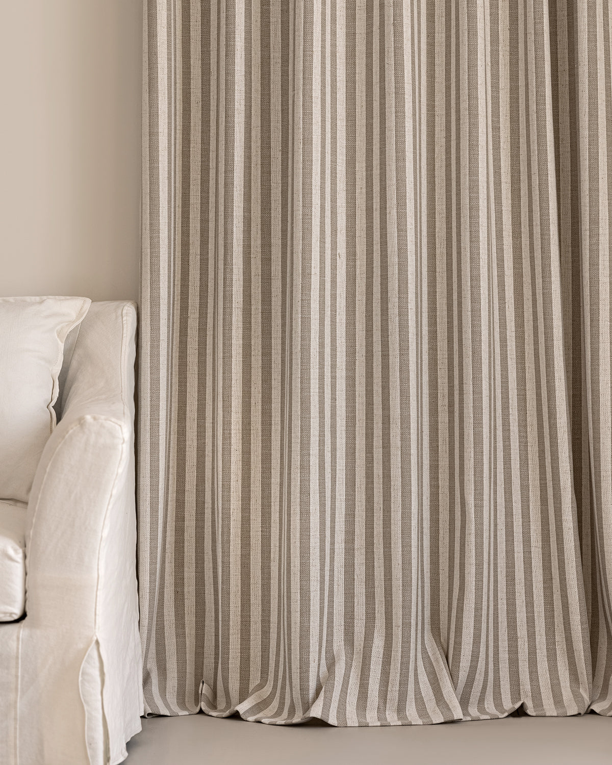 Colette Pinstripe Pattern Linen curtains