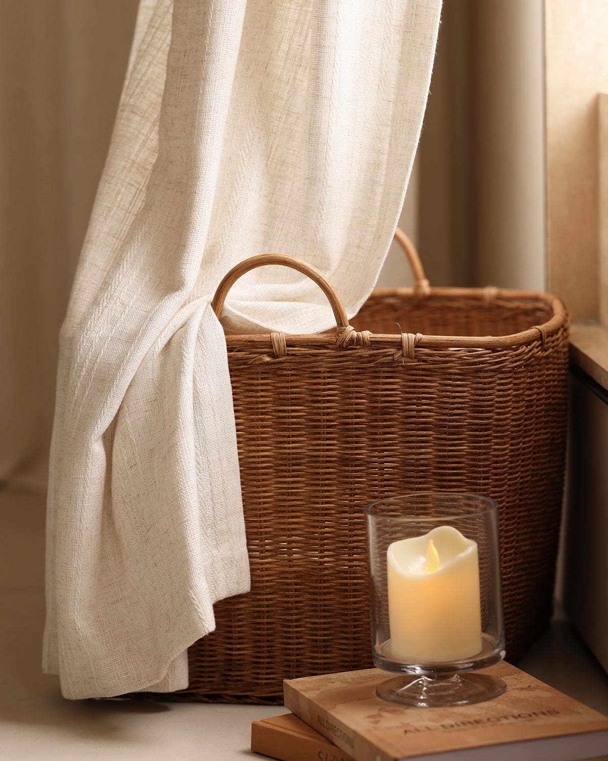 Hazel Linen Textured Curtains