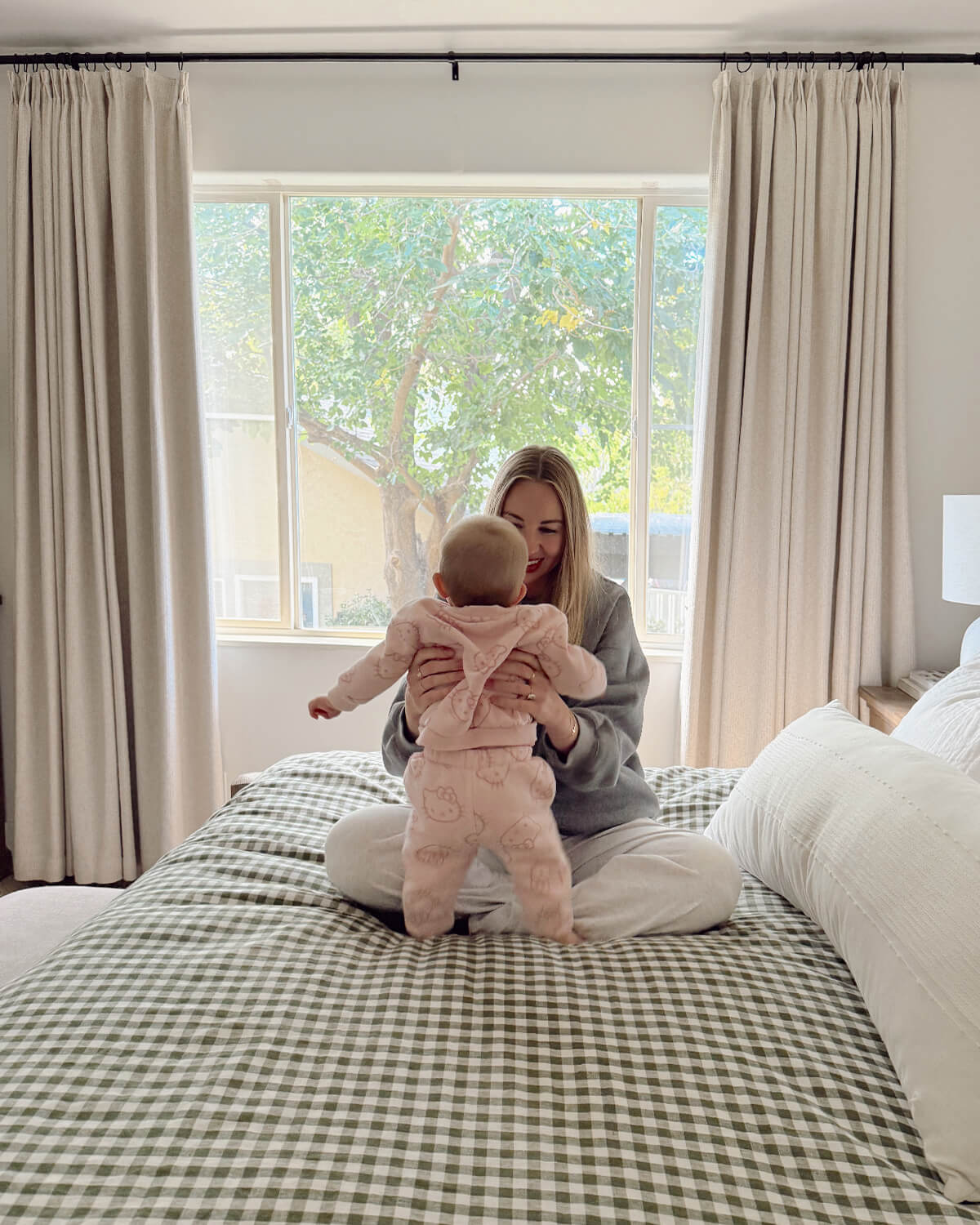 Margot Handwoven-Look Blackout Pleated Curtains for a Refined Bedroom