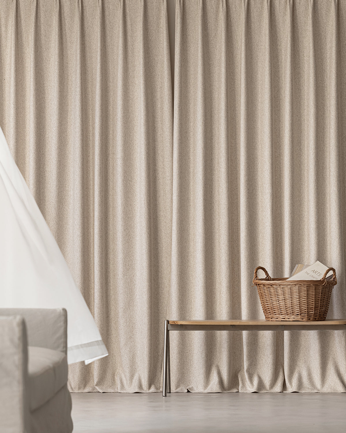 Margot Imitation Hand-Weaving Pleated Drape