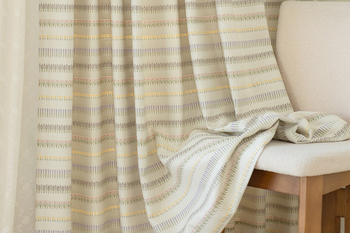 Lisa Weighted Floral Curtains: The Art of Stillness