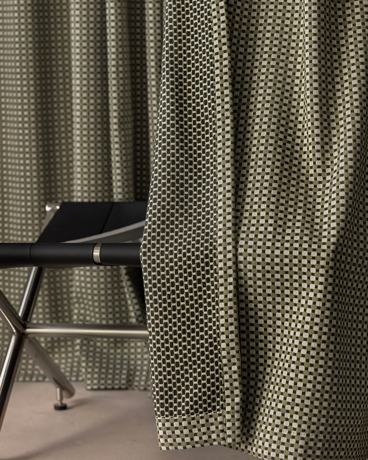 Frankie Plaid Pinch Pleated Curtains