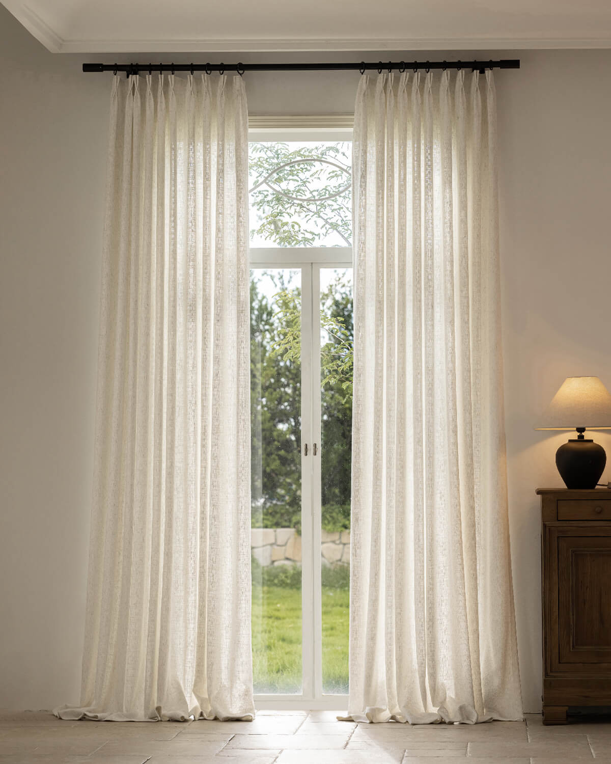 Alma Linen Natural Texture Drape