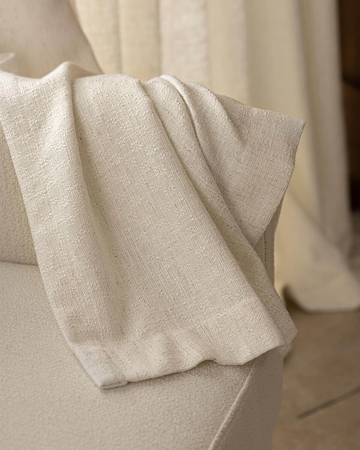 Alma Linen Natural Texture Drape