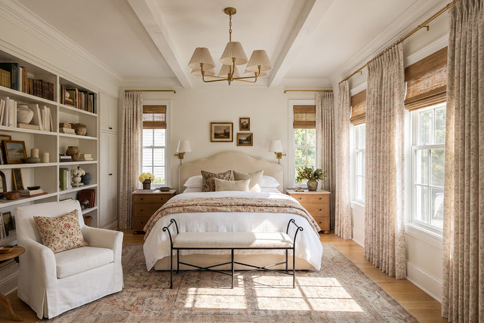 Soft Floral Elegance for a Serene Bedroom