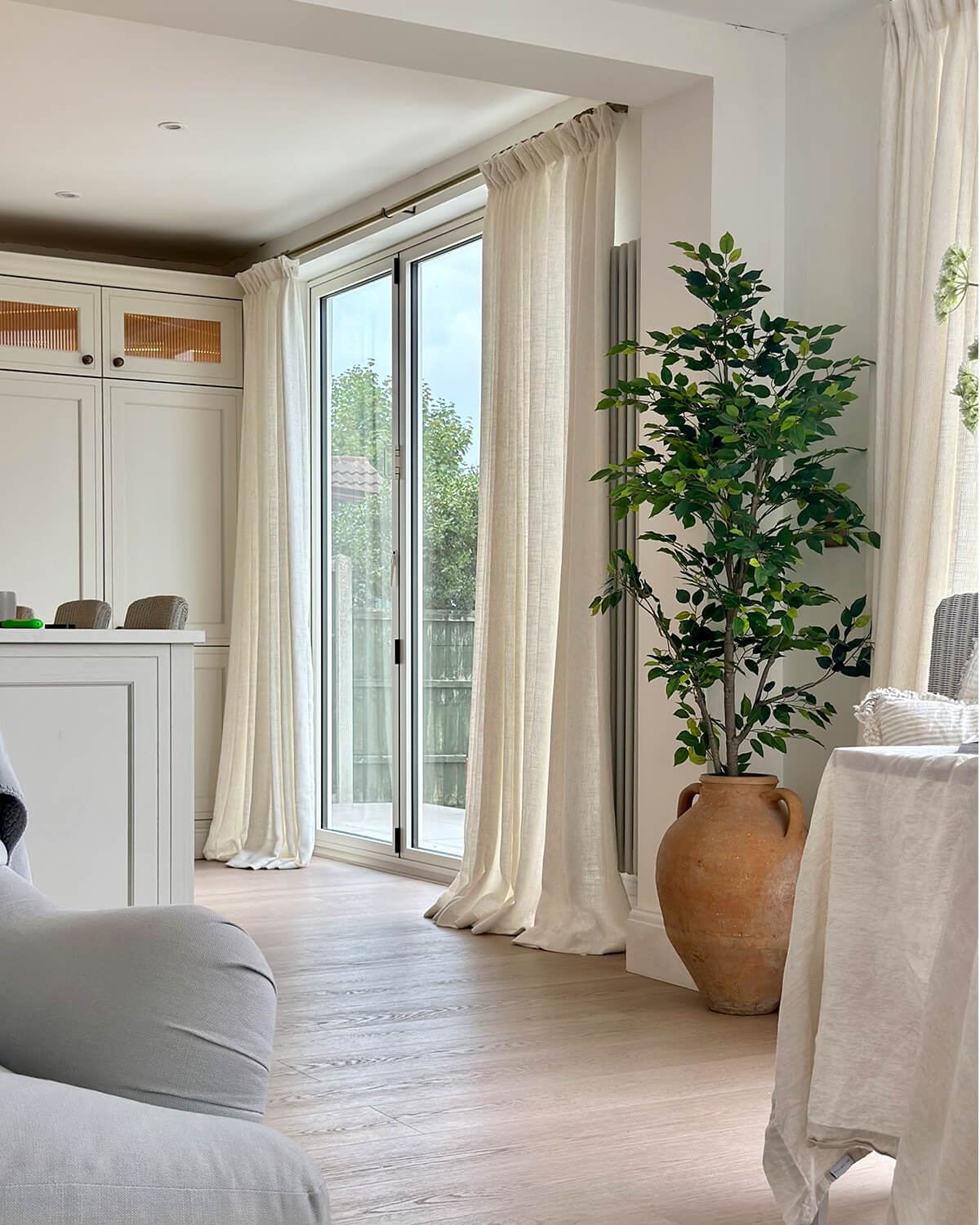 Clara Neutral Linen curtains