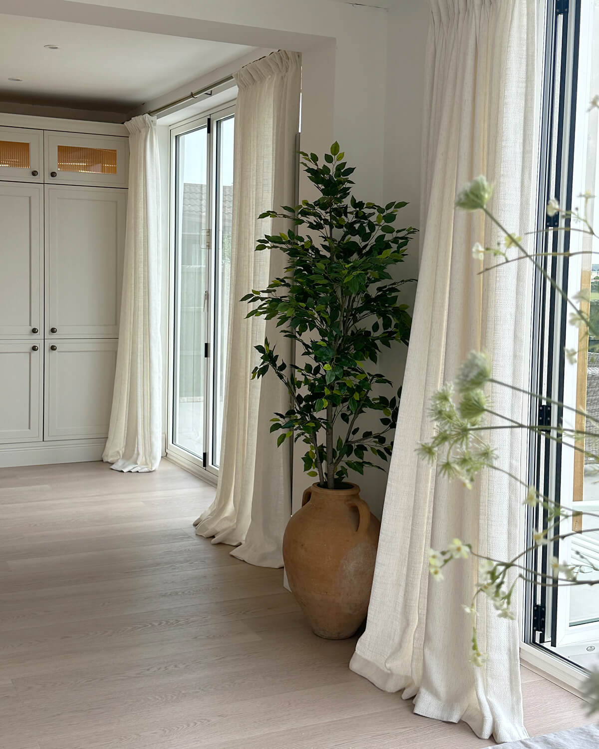 Clara Neutral Linen curtains