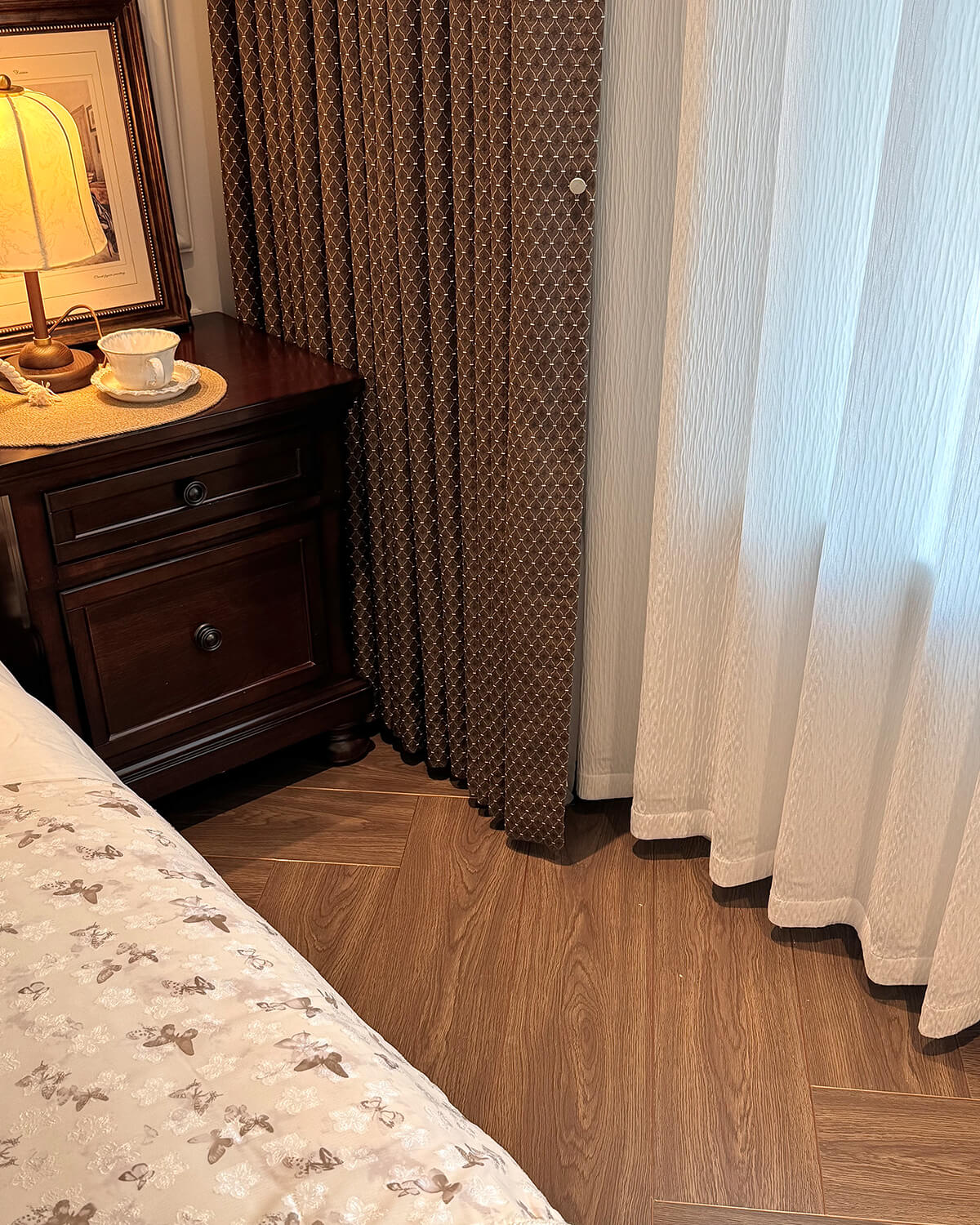 Delphine Jacquard Blackout Pinch Pleated Curtains