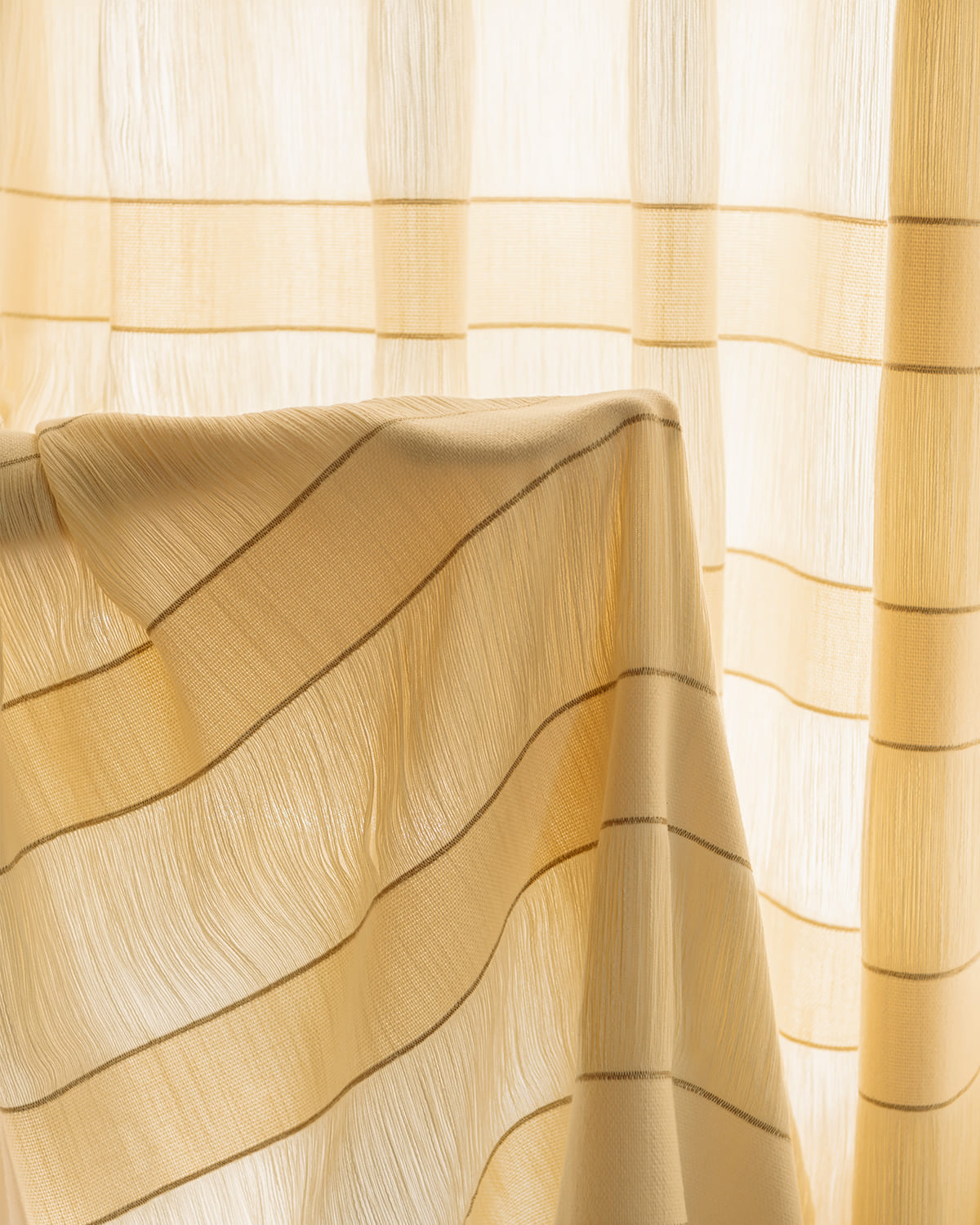 Ivy Woven Fringe Pattern Pinch Pleated Curtains