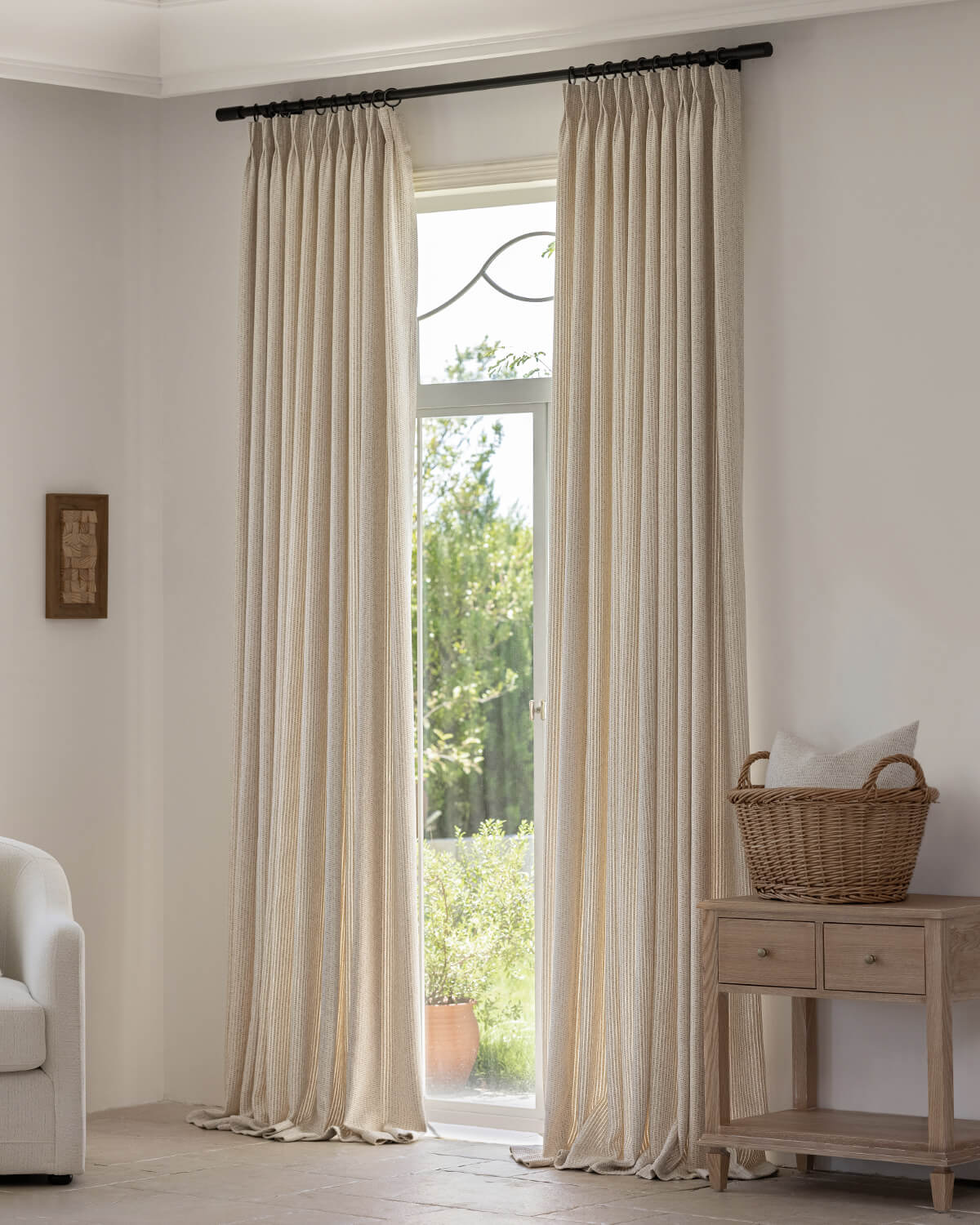 Margot Imitation Hand-Weaving Pleated Drape