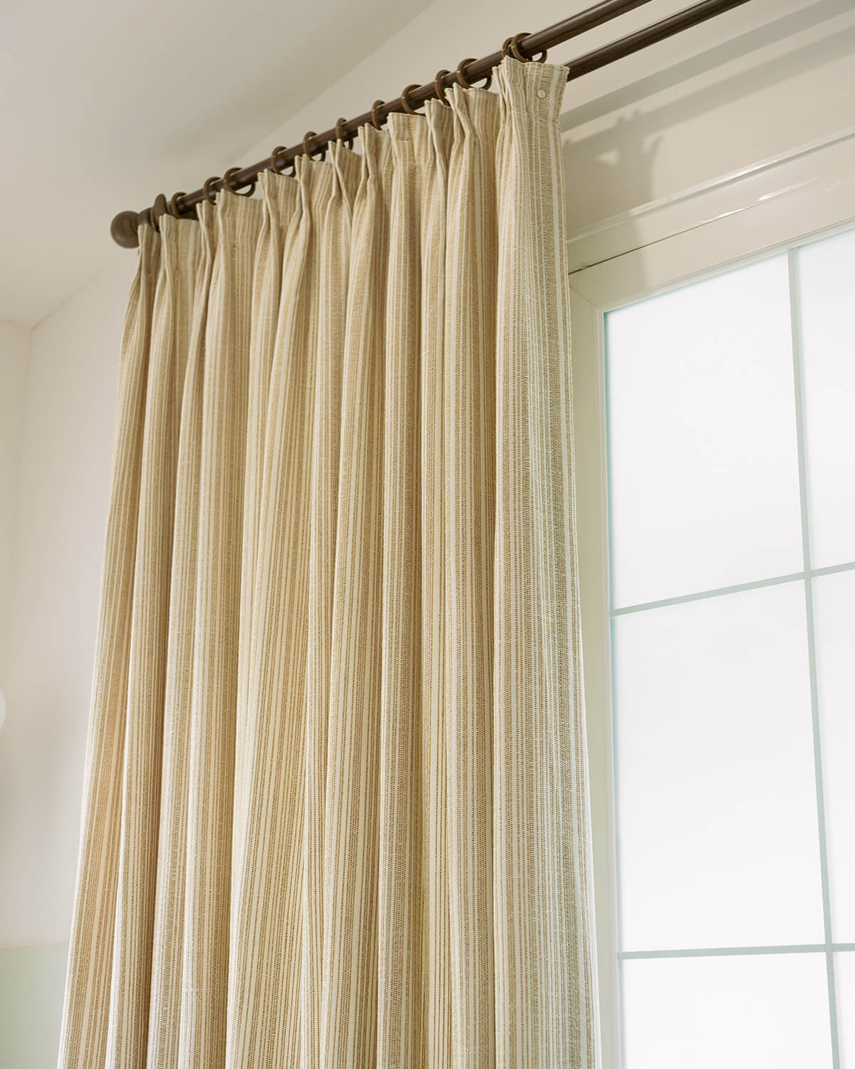 Thea Striped Pinch Pleated Curtains