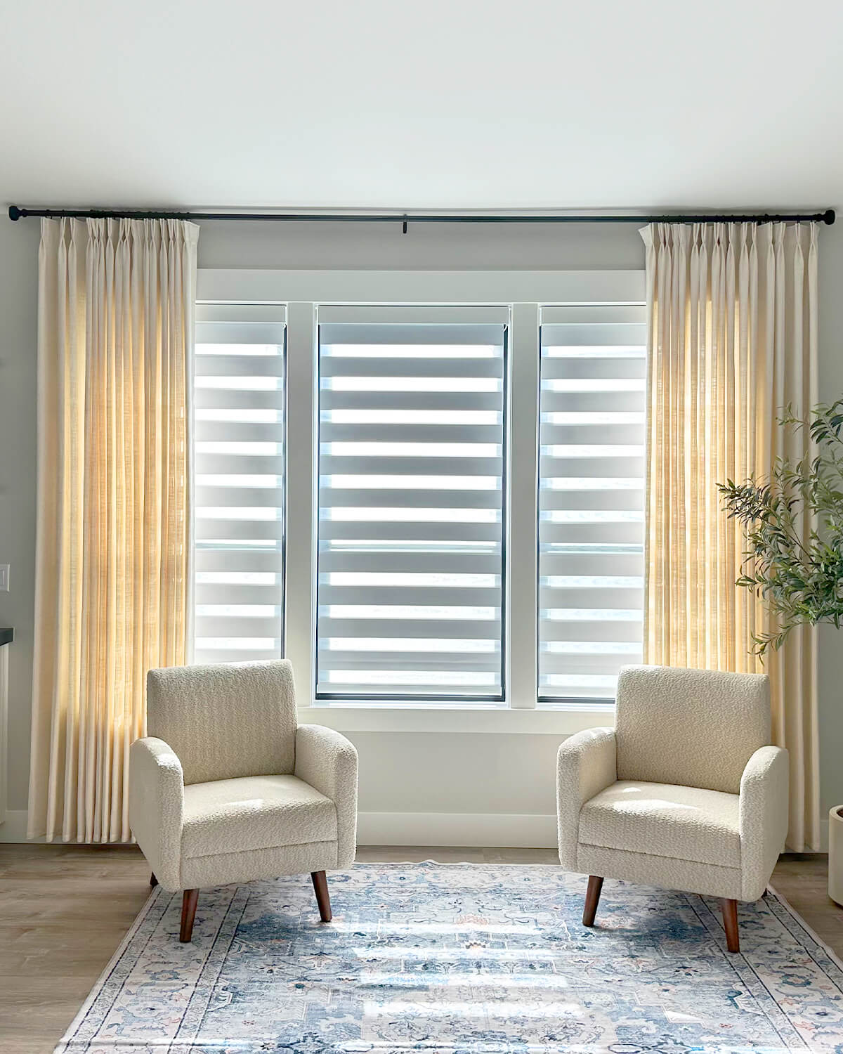 Hazel Linen Textured Curtains