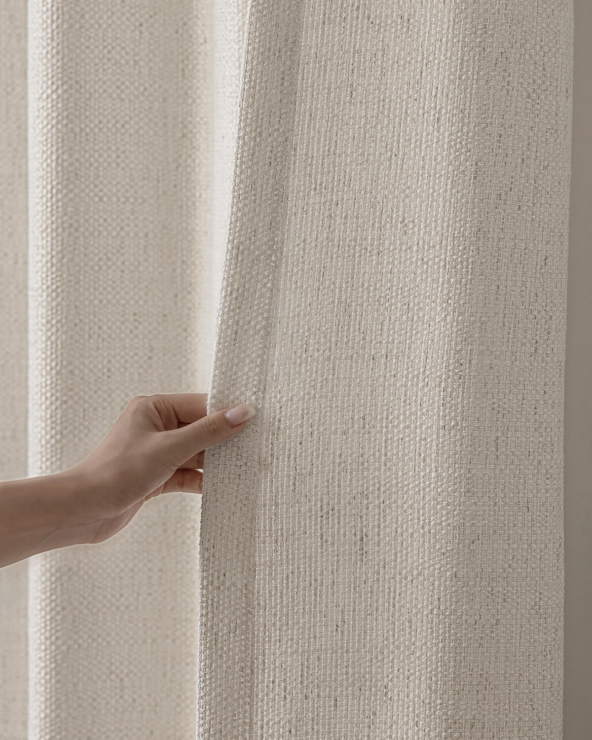 Clara Neutral Linen curtains
