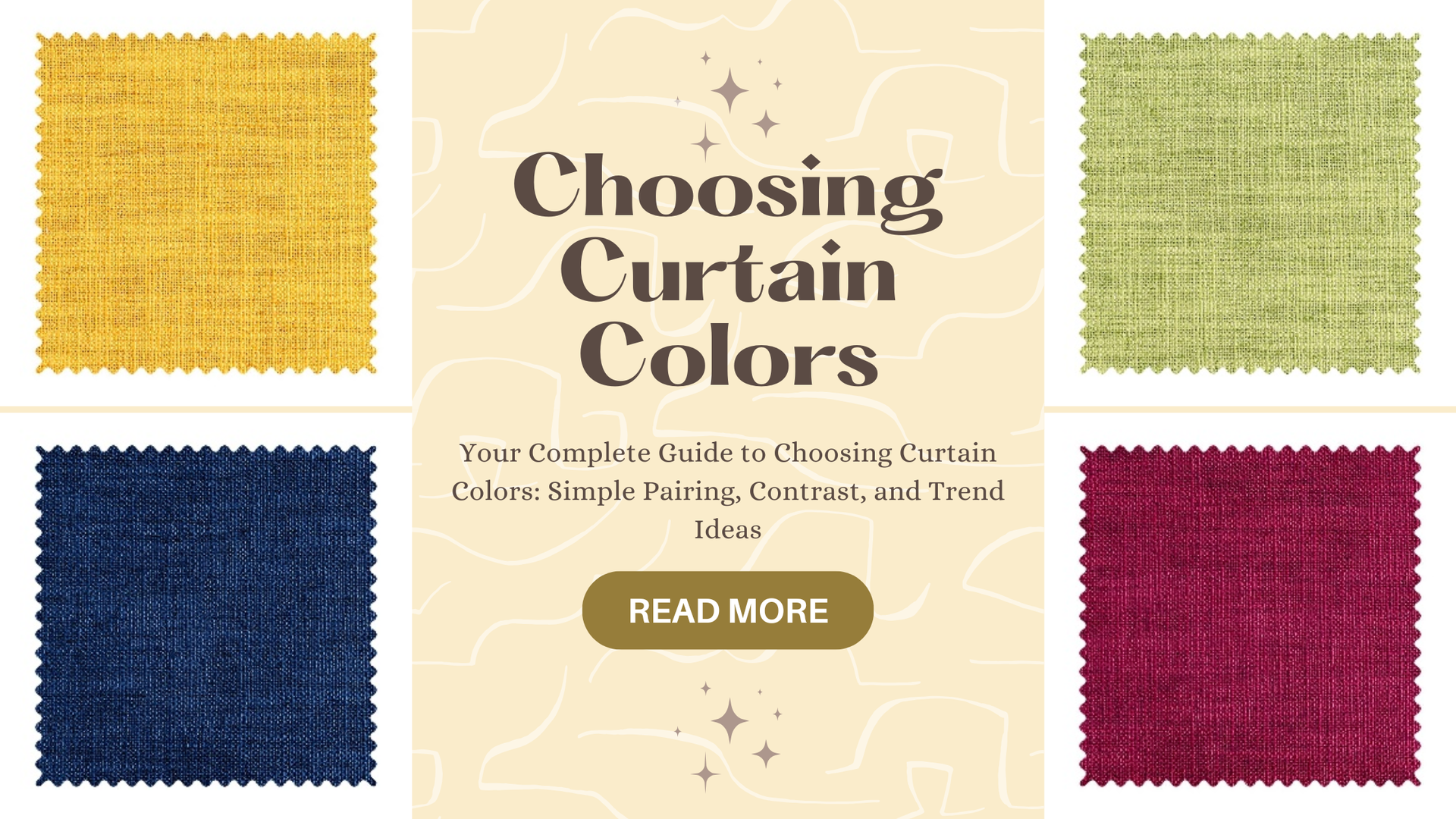 Your Complete Guide to Choosing Curtain Colors: Simple Pairing, Contrast, and Trend Ideas