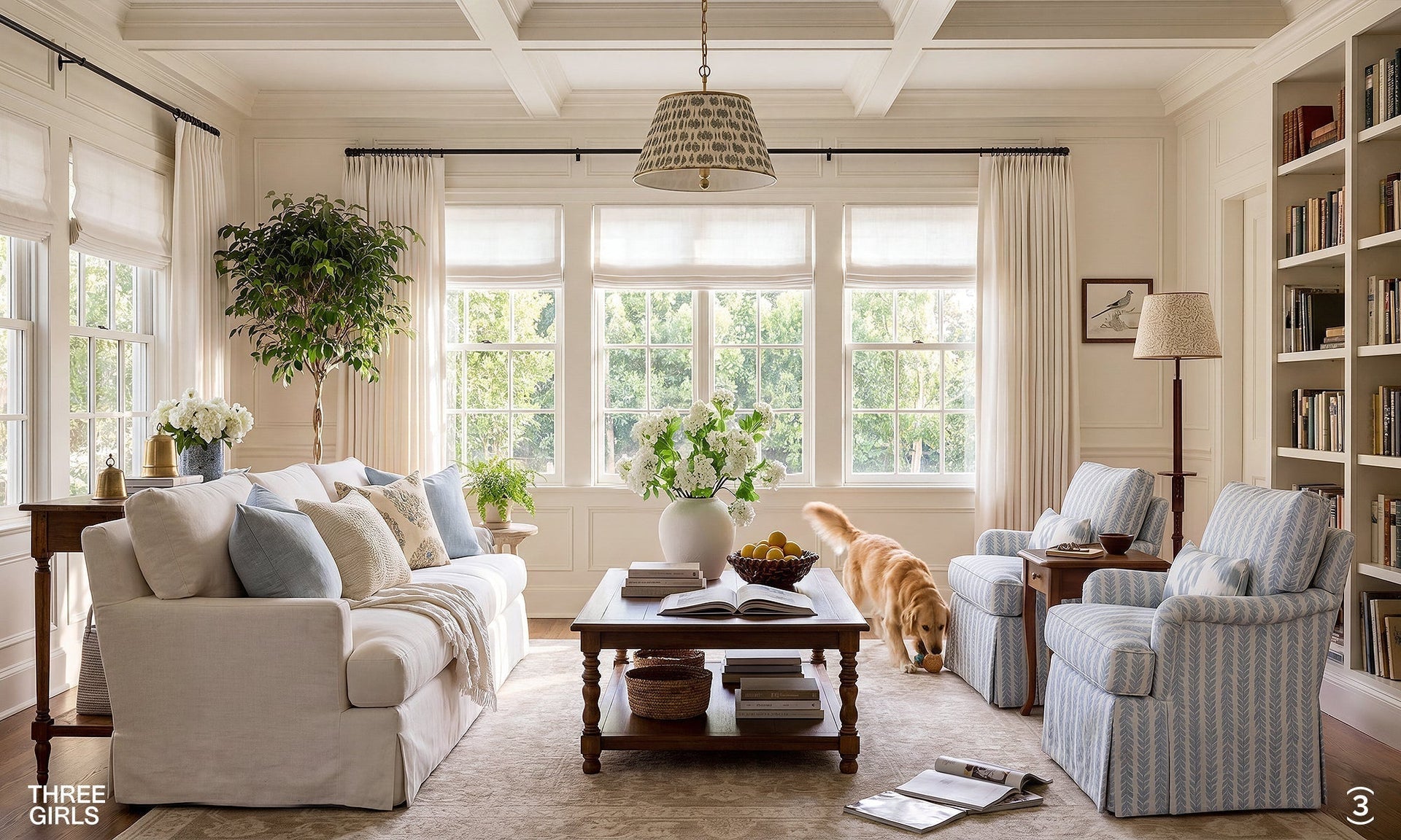 5 Window Treatment Tips for Nancy Meyers Style Home