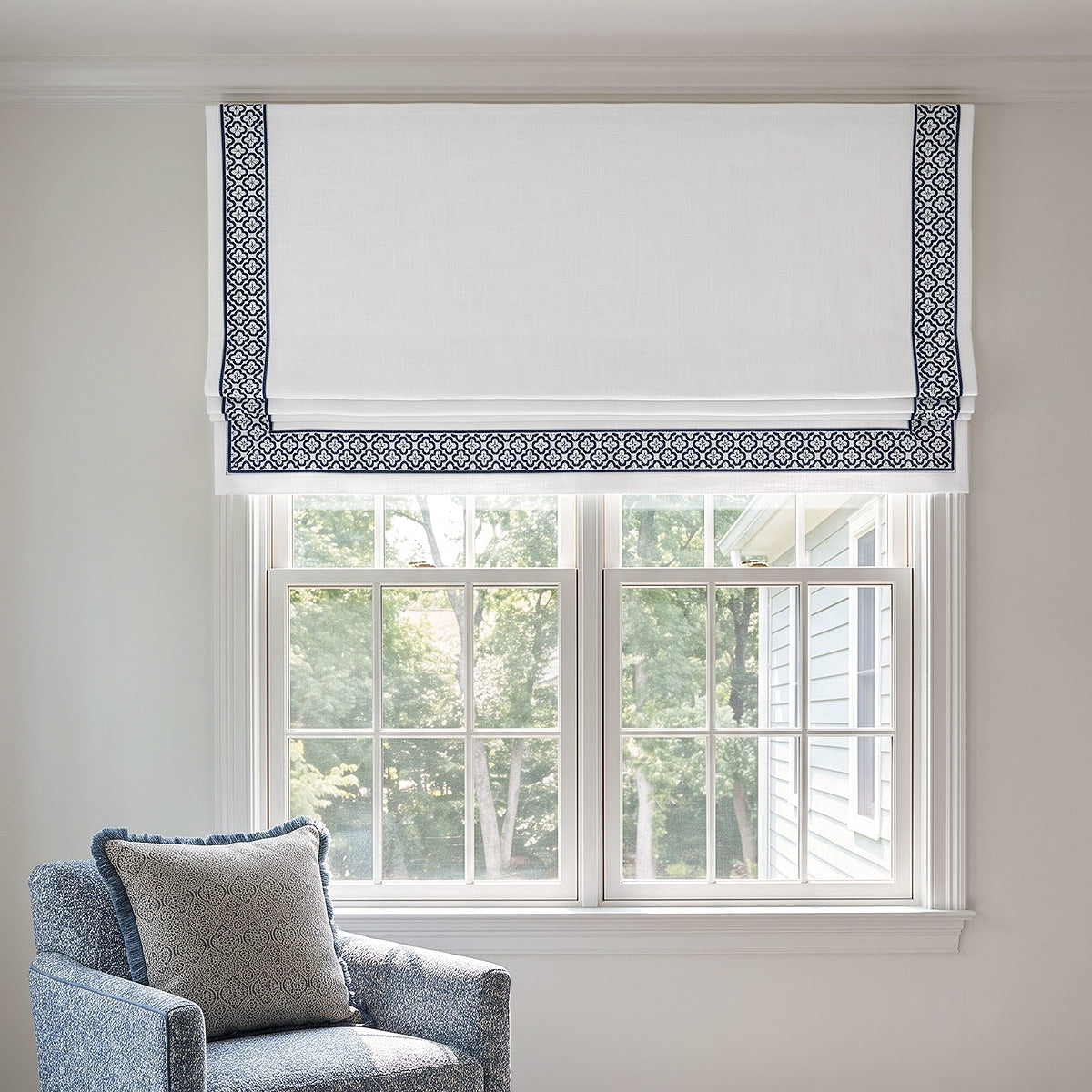 Trim Roman Shades