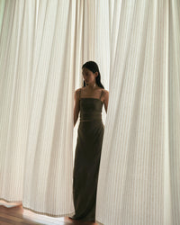 Jamila Linen Pleated Curtain
