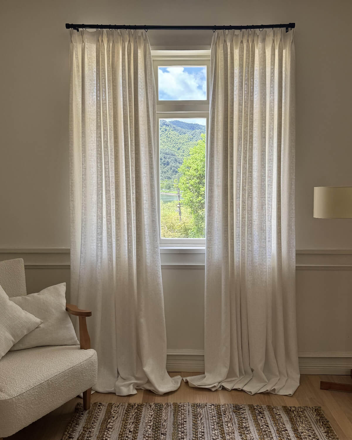 Alma Linen Natural Texture Drape