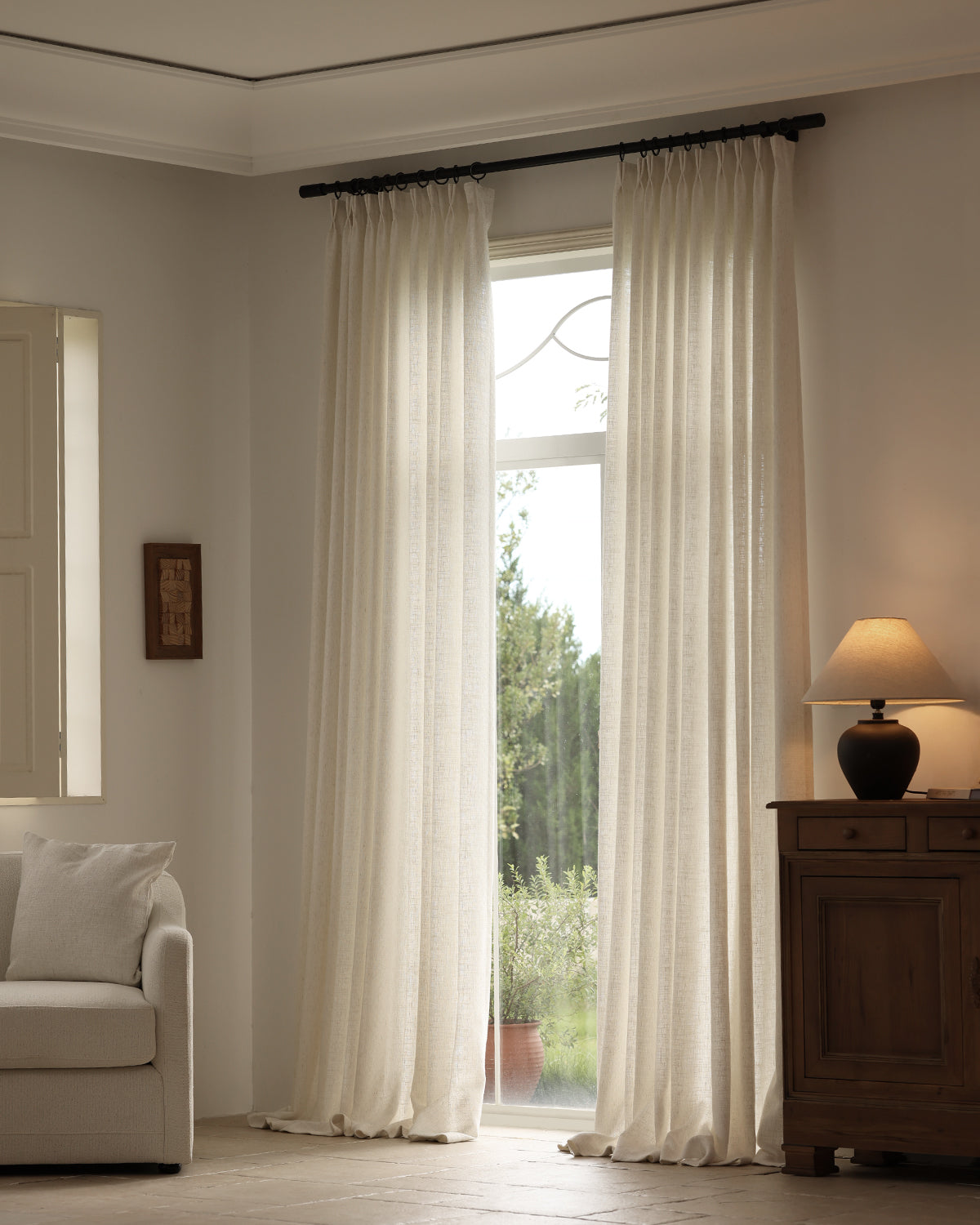 Alma Linen Natural Texture Drape