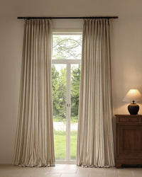 Colette Pinstripe Pattern Linen curtains