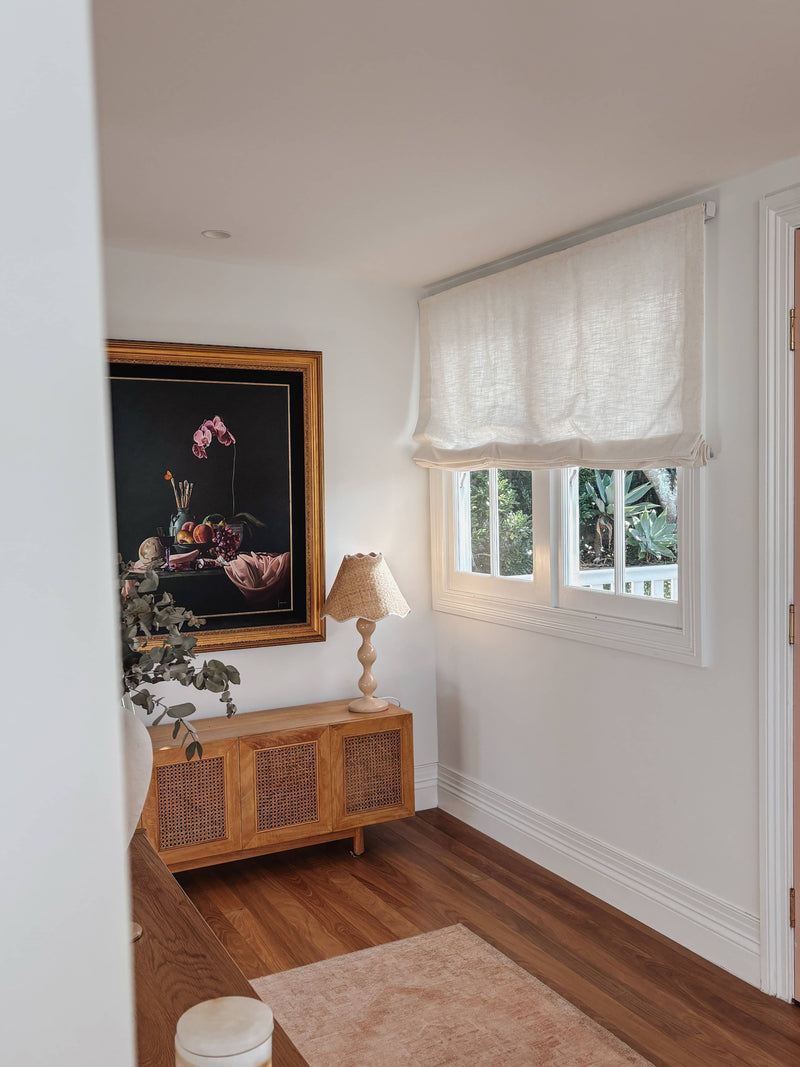 bedroom roman shades