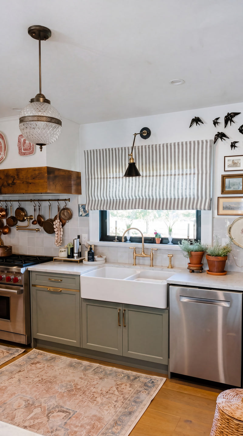 kitchen roman shades