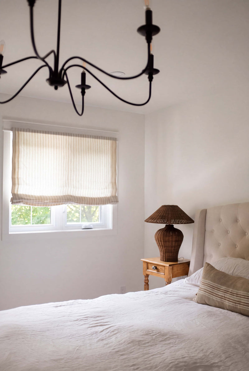 bedroom roman shades