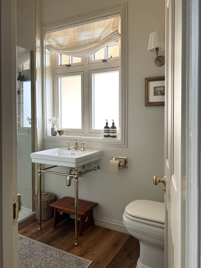 bathroom roman shades