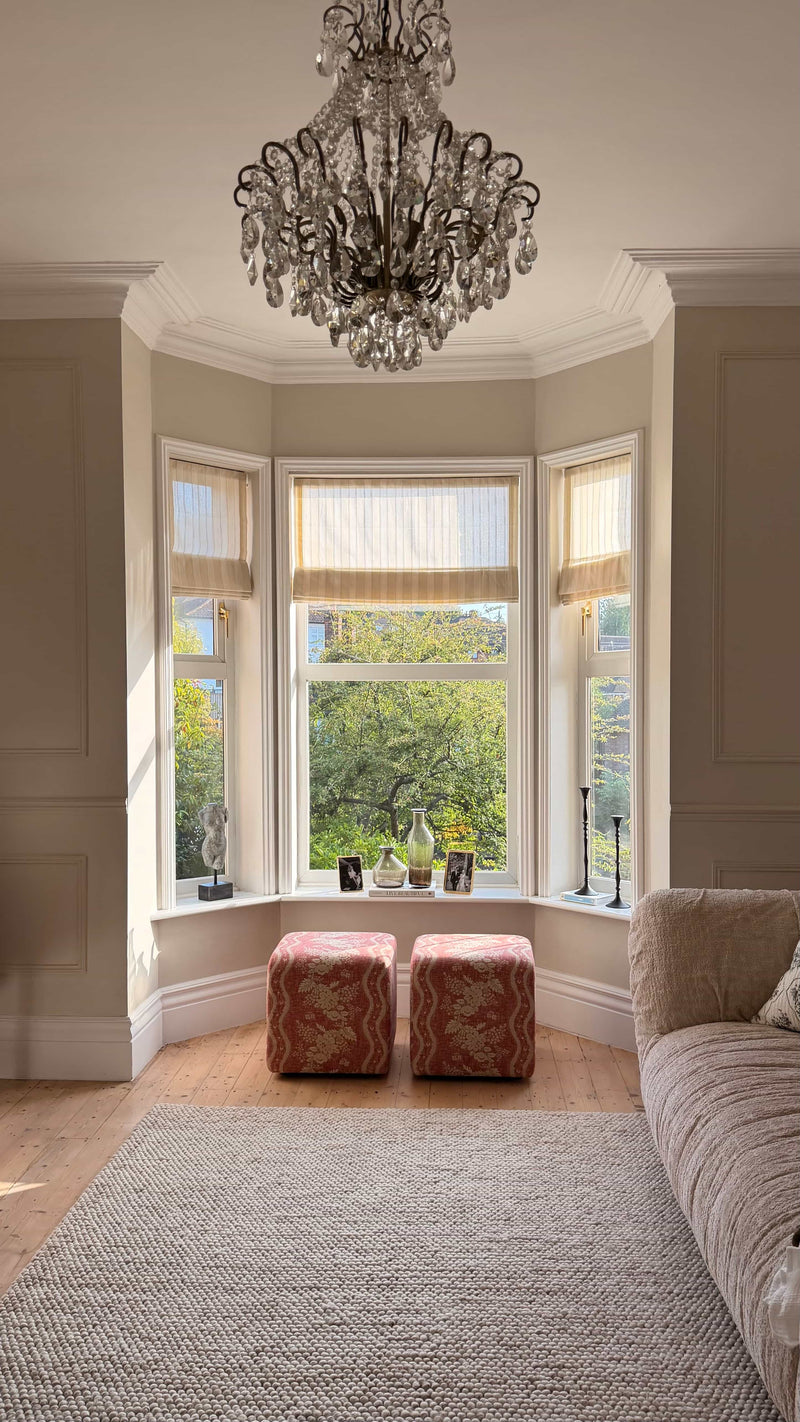 living room roman shades