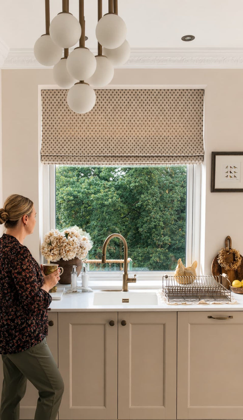 kitchen roman shades