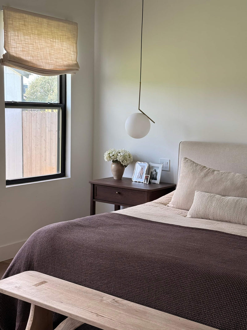 bedroom roman shades