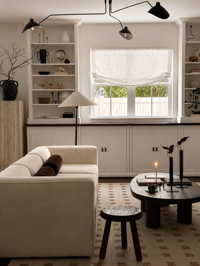 living room roman shades