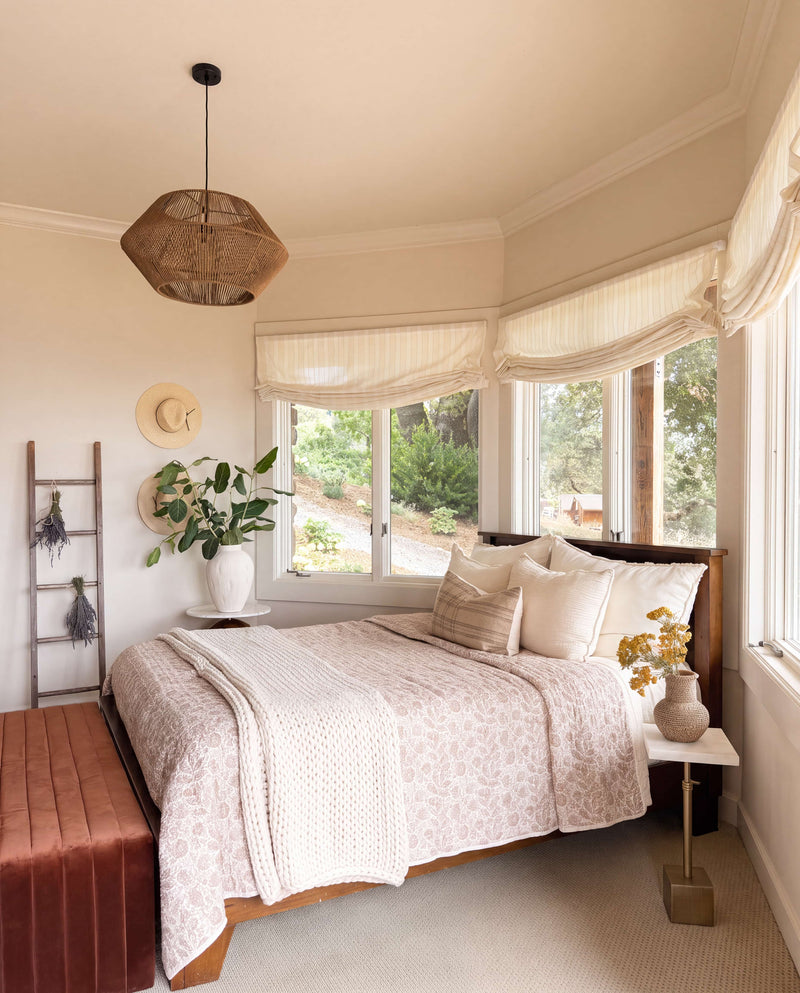 bedroom roman shades
