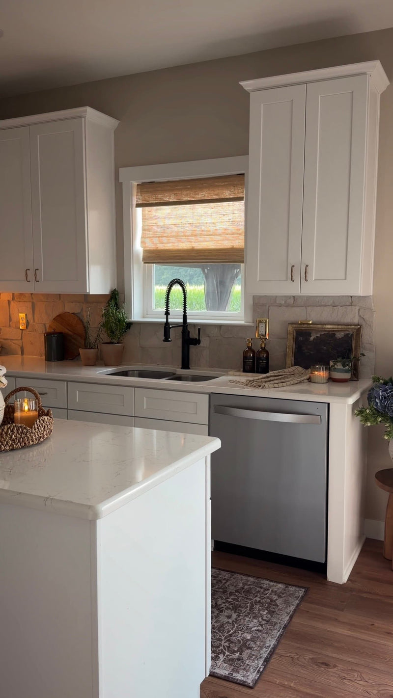 bamboo shades for kitchen