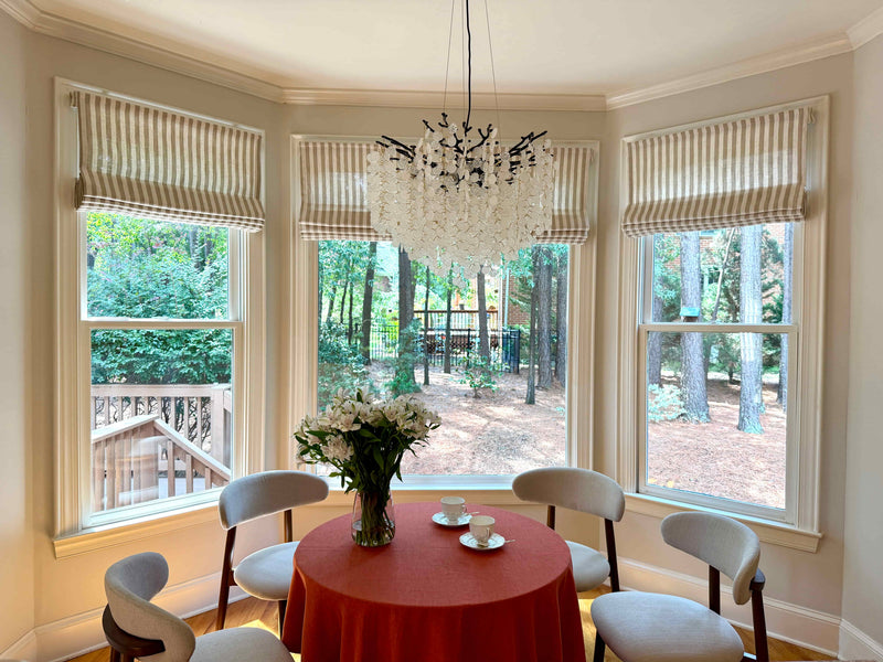 dining room roman shades