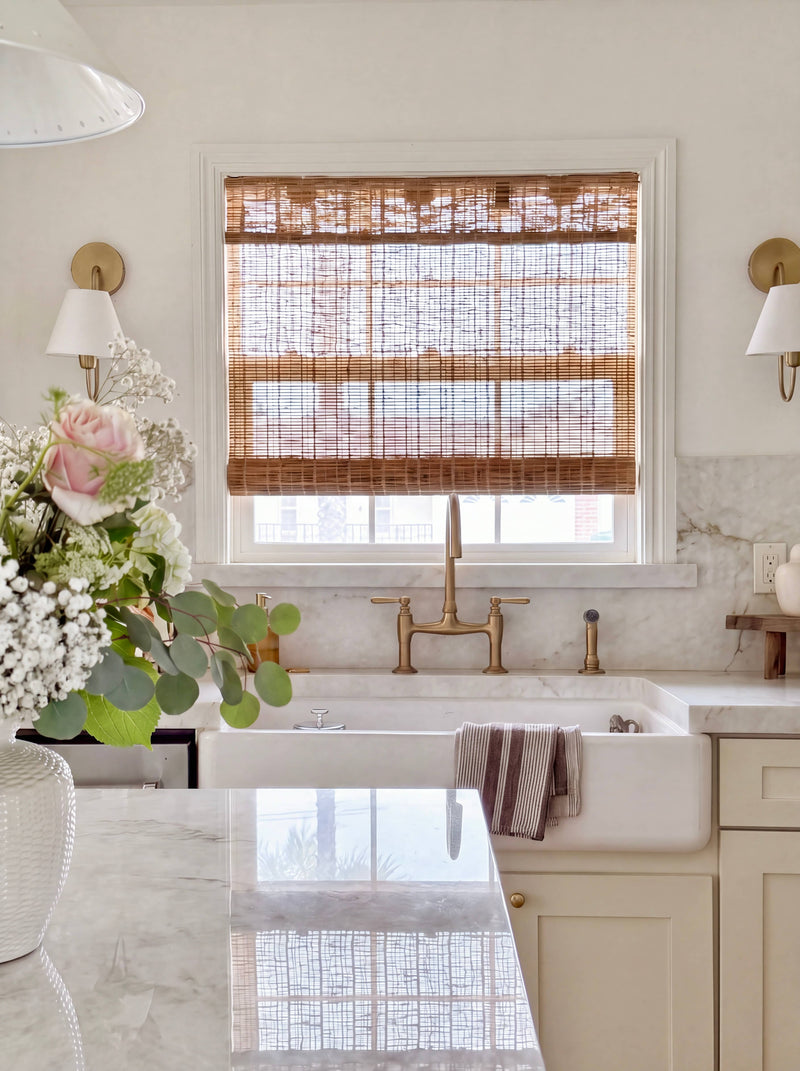 kitchen woven shades