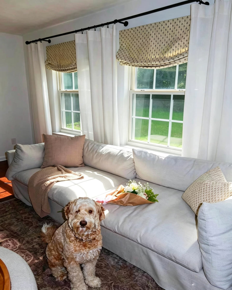 living room roman shades