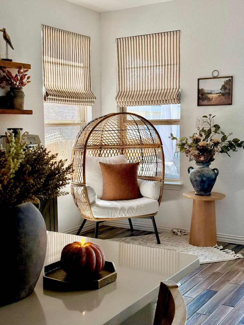 living room roman shades