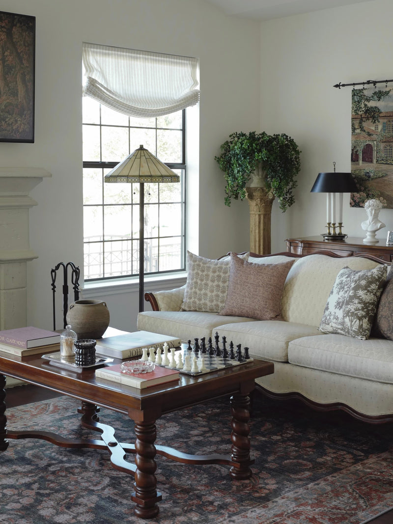living room roman shades
