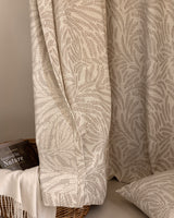 Mila Leaf Pattern Pinch Pleated Drape