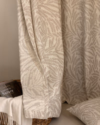 Mila Leaf Pattern Pinch Pleated Drape