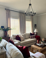 Room Darkening & Thermal Curtains | Elegant Woven Leaf Pattern, Thermal Insulated for a Serene Bedroom Oasis (Mila)