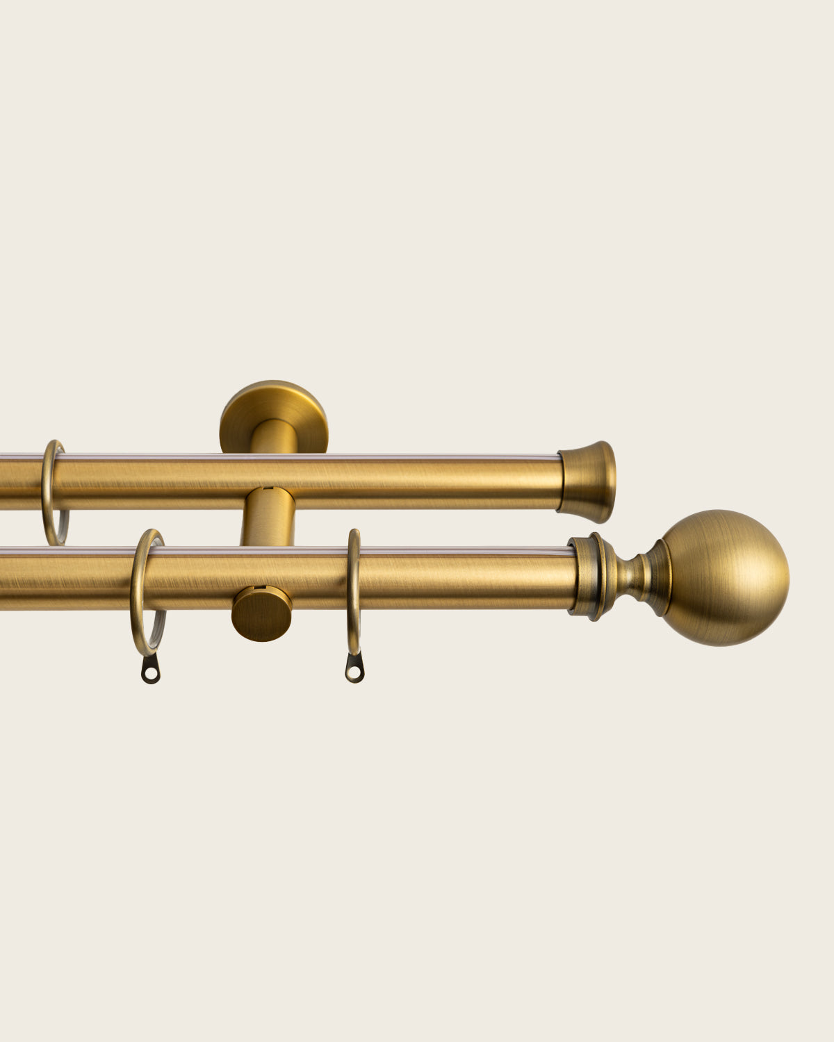 Linea Double Decorative Curtain Rod