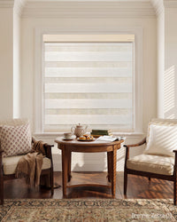 Brennie Motorized Zebra Shades Blinds 50% Blackout