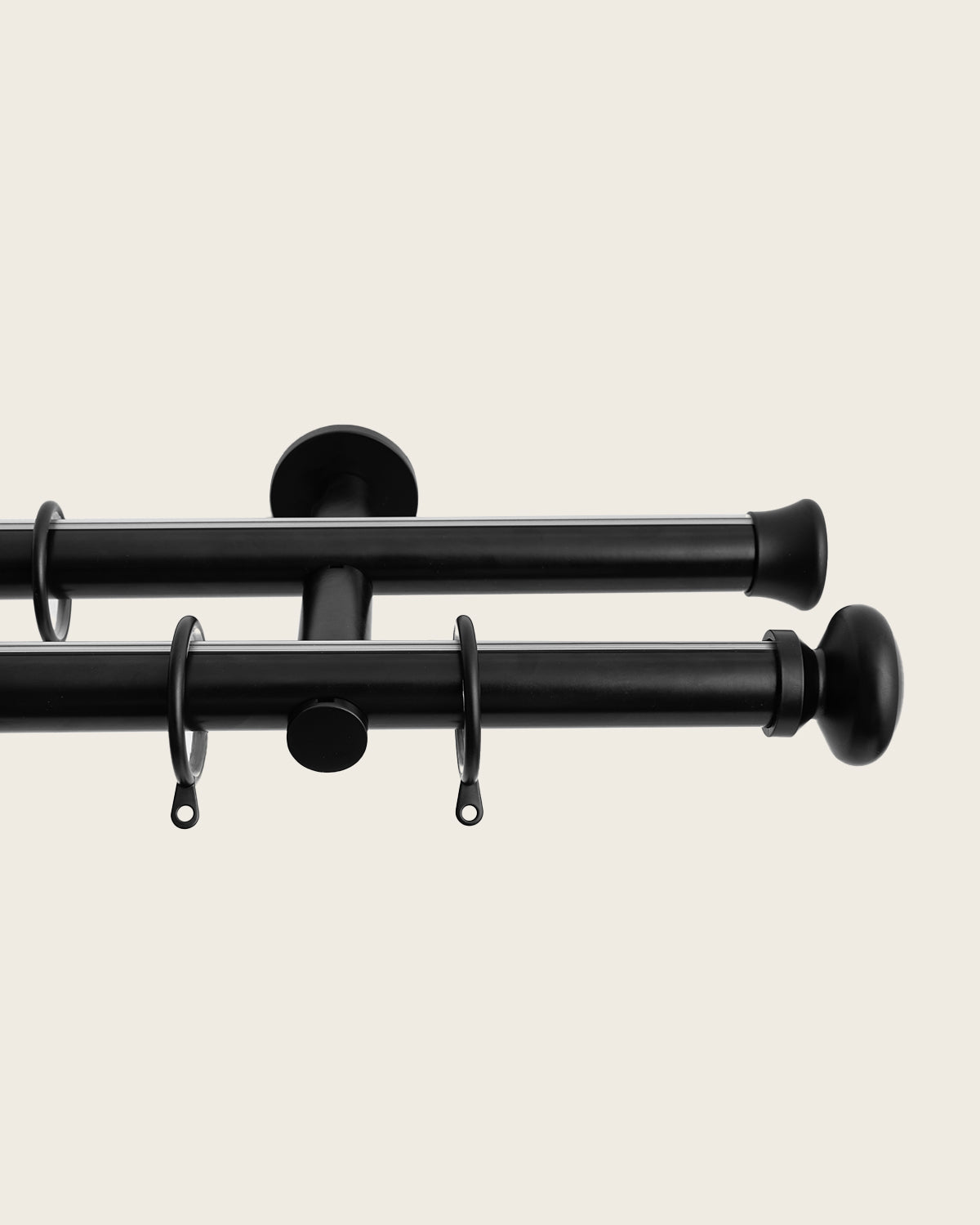 Linea Double Decorative Curtain Rod