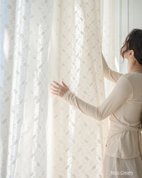 Nico Floral Embroidered Sheer Curtains