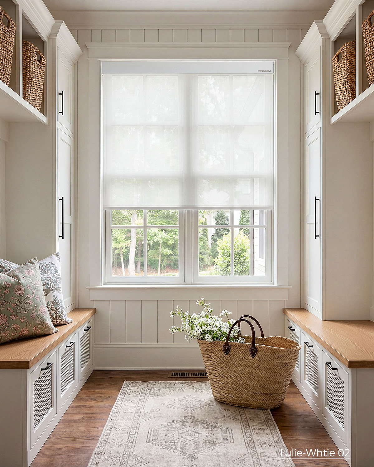 Lulie Motorized Roller Shades 40% Blackout