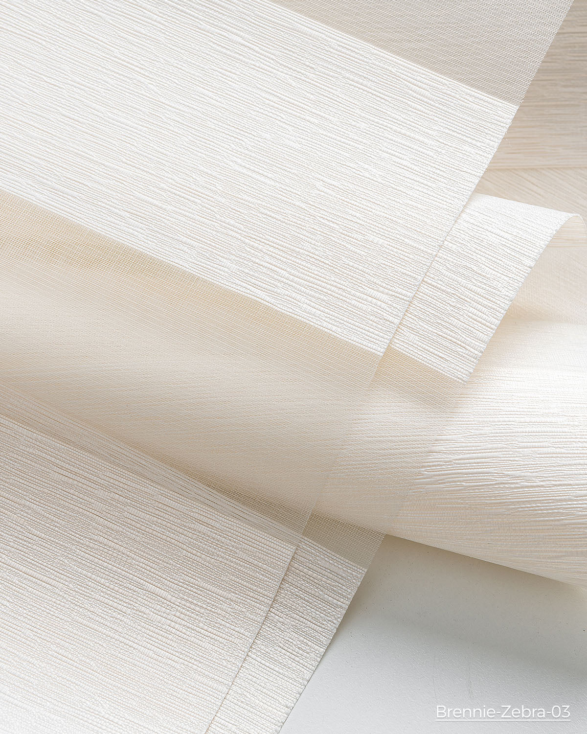 Brennie Motorized Zebra Shades Blinds 50% Blackout